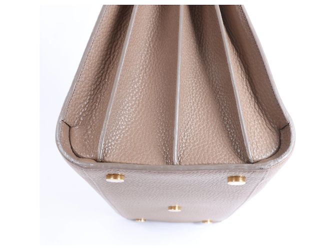 Saint Laurent Paris Sac de Jour Borsa a mano in pelle Marrone Bordò - vista 10