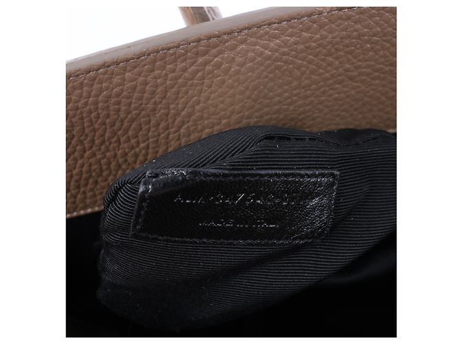 Saint Laurent Paris Sac de Jour Borsa a mano in pelle Marrone Bordò - vista 14