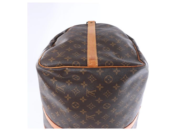 Louis Vuitton Monogram Keepall Bandrière 60 Travel Bag in Brown - view 10