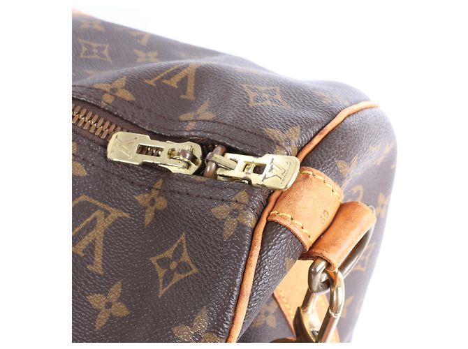 Louis Vuitton Monogram Keepall Bandrière 60 Travel Bag in Brown - view 12