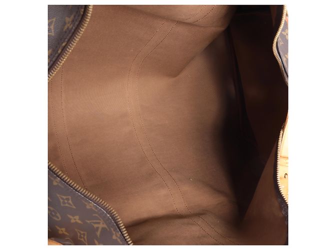 Louis Vuitton Monogram Keepall Bandrière 60 Travel Bag in Brown - view 13