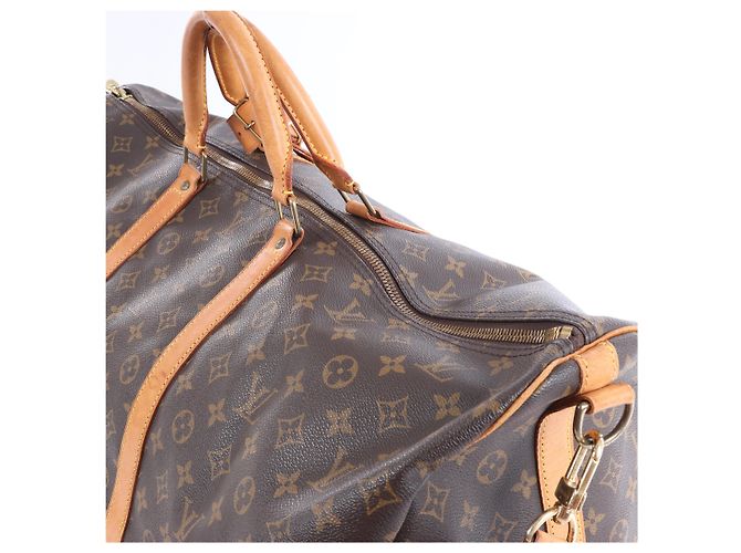 Louis Vuitton Monogram Keepall Bandrière 60 Travel Bag in Brown - view 5