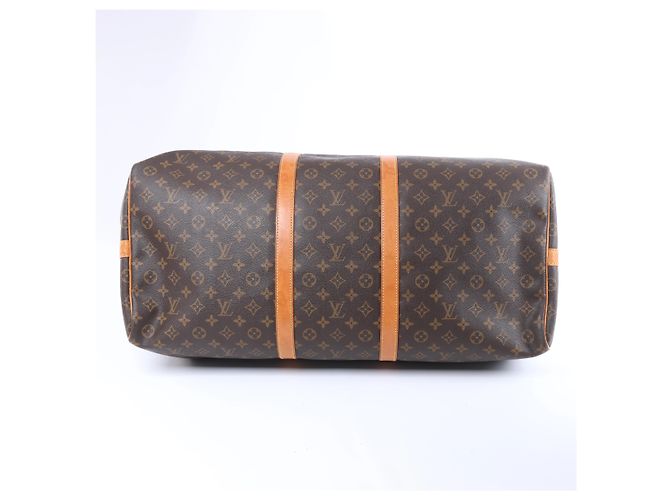 Louis Vuitton Monogram Keepall Bandrière 60 Travel Bag in Brown - view 8