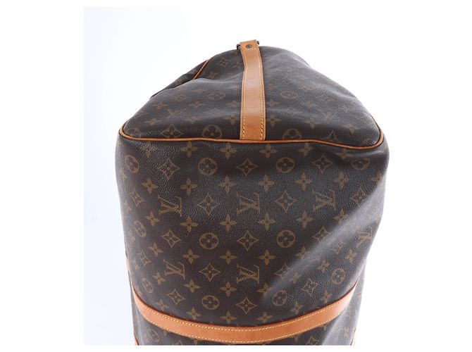 Louis Vuitton Monogram Keepall Bandrière 60 Travel Bag in Brown - view 9