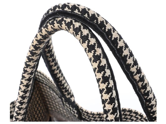 Christian Dior Book Tote Große Canvas Tote Bag Schwarz × Weiß - Ansicht 6