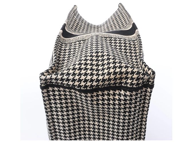 Christian Dior Book Tote Große Canvas Tote Bag Schwarz × Weiß - Ansicht 9