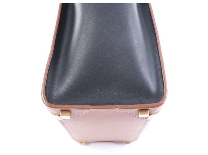 Céline Borsa a mano in pelle Celine Luggage Micro Shopper in nero e marrone Multicolore - vista 10