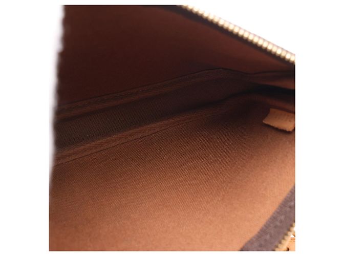 Borsa a tracolla Louis Vuitton Bucket GM Monogram Canvas in marrone Beige - vista 14