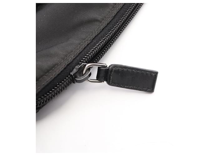 Borsa a tracolla Prada Triangle Logo nera Nero - vista 11
