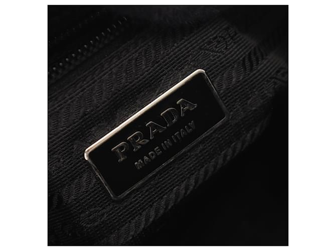 Borsa a tracolla Prada Triangle Logo nera Nero - vista 4