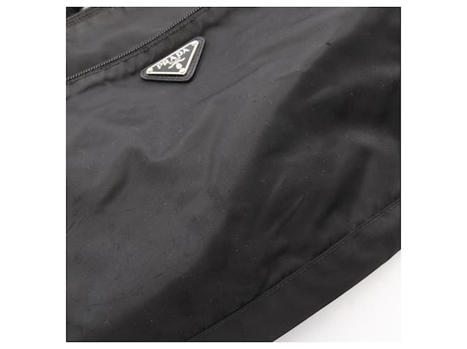 Borsa a tracolla Prada Triangle Logo nera Nero - vista 6