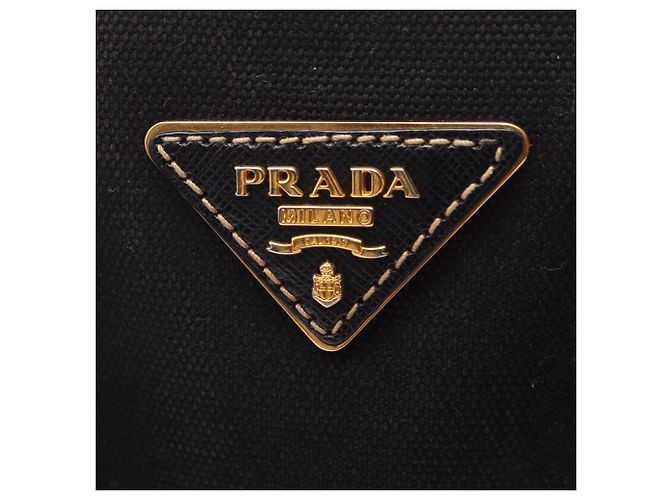Saffiano Bolsa de mão 2-Way Prada PRADA com placa Triangle Preto - vista 12