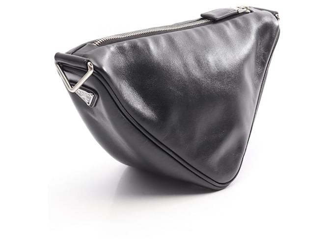 Prada Triangle Schultertasche Schwarz - Ansicht 2