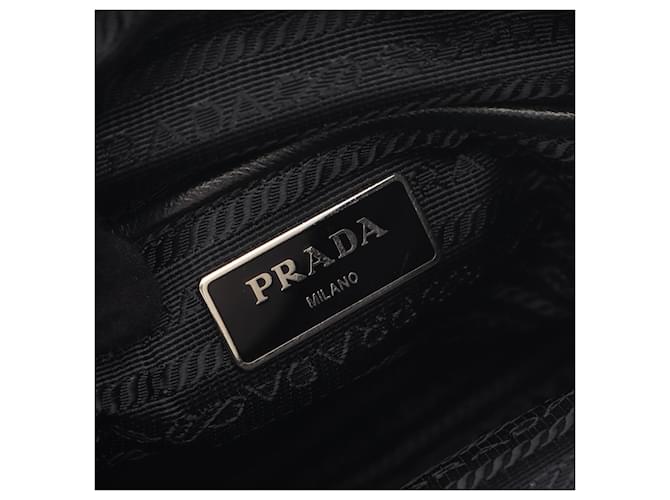 Saffiano Bolso de hombro con logo triangular Prada Negro - vista 4