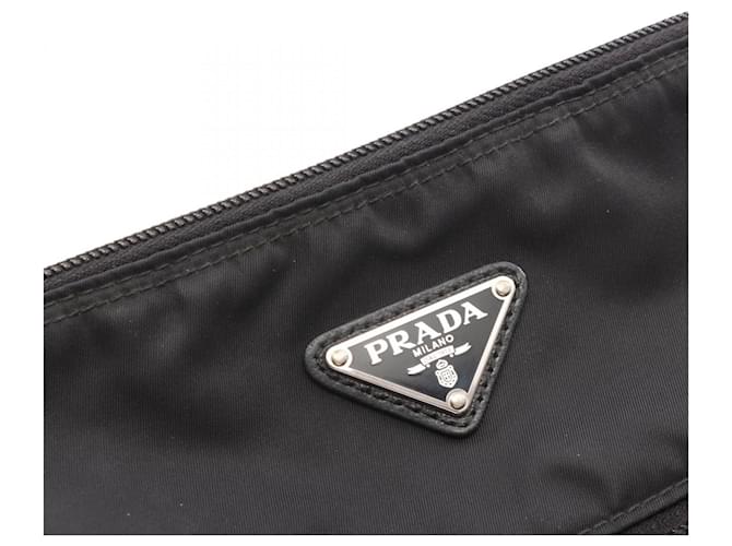 Saffiano Bolso de hombro con logo triangular Prada Negro - vista 7