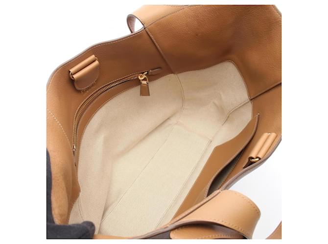 Prada Leder-Tote Bag Braun - Ansicht 3