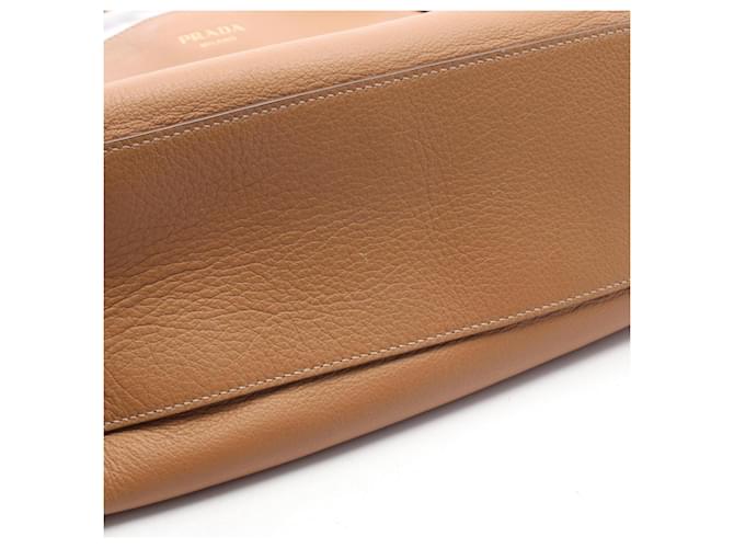 Prada Leder-Tote Bag Braun - Ansicht 5