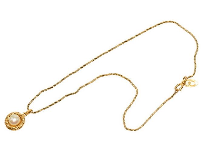 Collana con pendente placcato oro Chanel D'oro - vista 4