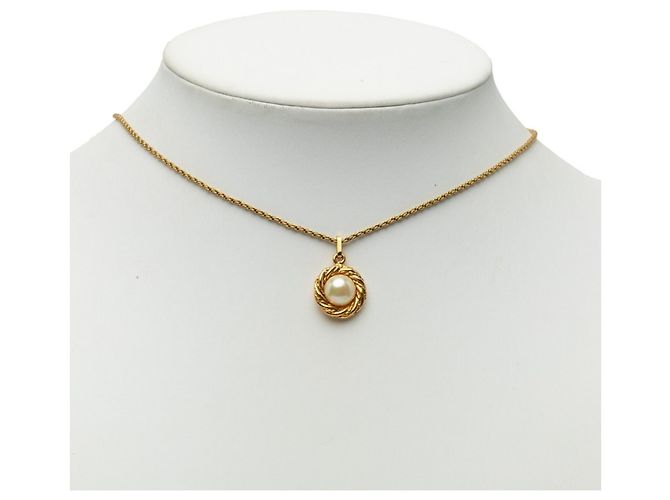 Collana con pendente placcato oro Chanel D'oro - vista 5