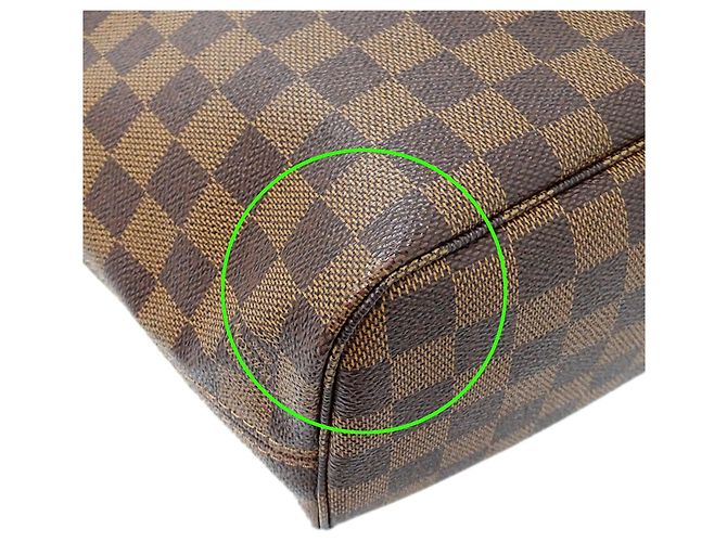 Neverfull Borsa Tote Louis Vuitton Damier da Donna Marrone Damier ebene - vista 9