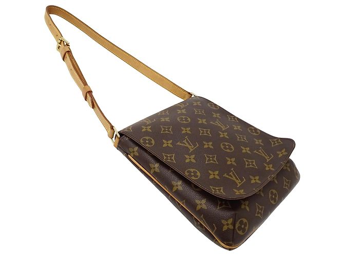 Borsa a tracolla corta Louis Vuitton Musette Salsa Marrone Monogramma - vista 4
