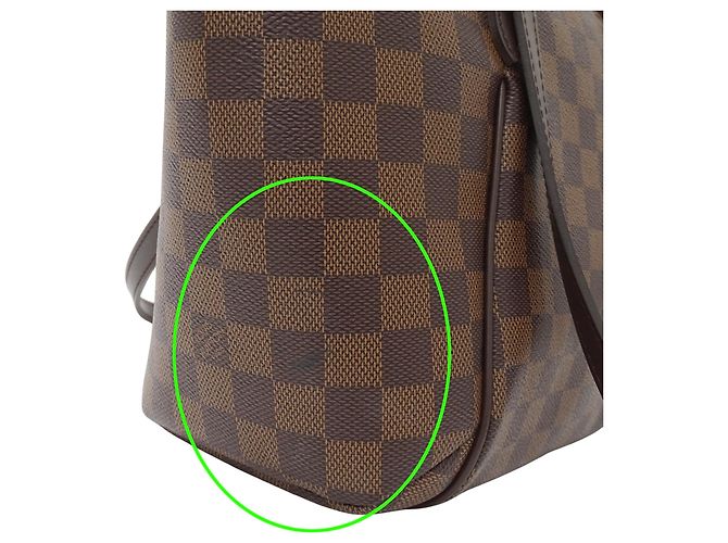 Louis Vuitton Damier Canvas Handtasche Braun Damier ebene - Ansicht 7