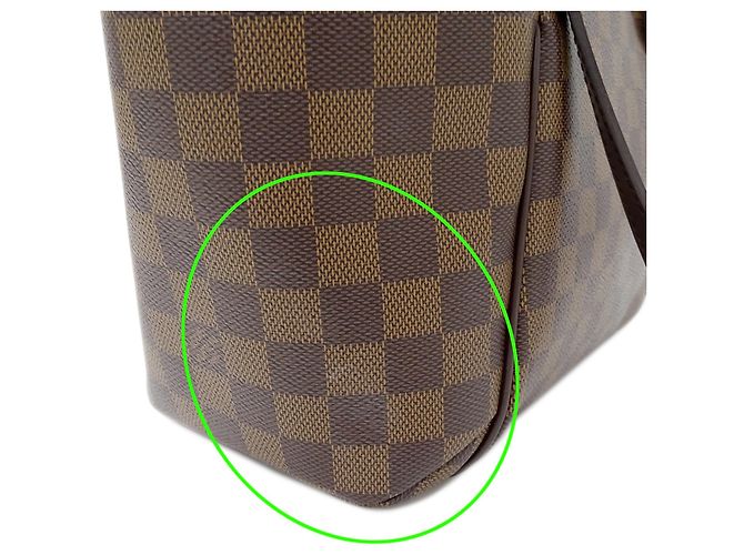 Louis Vuitton Damier Canvas Handtasche Braun Damier ebene - Ansicht 9