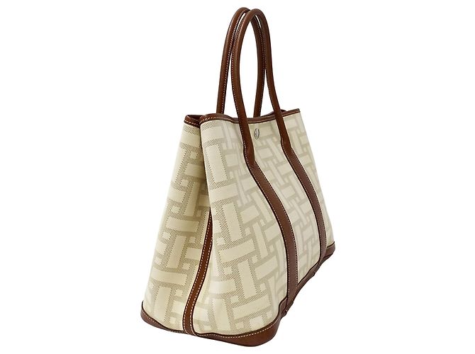 Hermès Borsa Tote Hermes Garden Party PM Marrone - vista 4