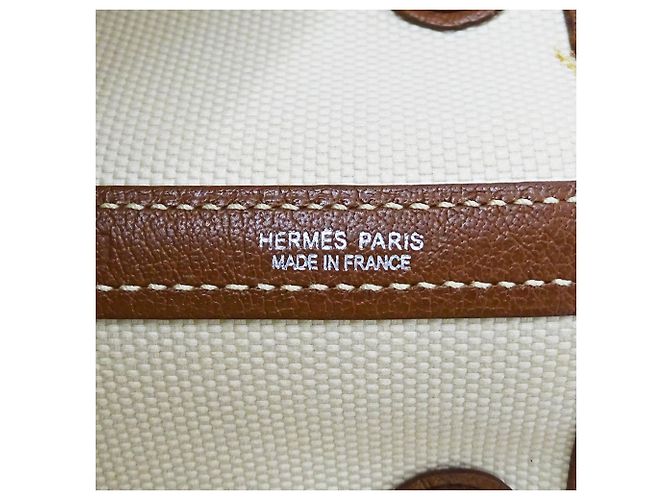 Hermès Borsa Tote Hermes Garden Party PM Marrone - vista 6