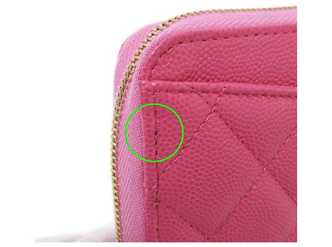 Chanel Matelassé Damen Langbrieftasche Pink - Ansicht 10