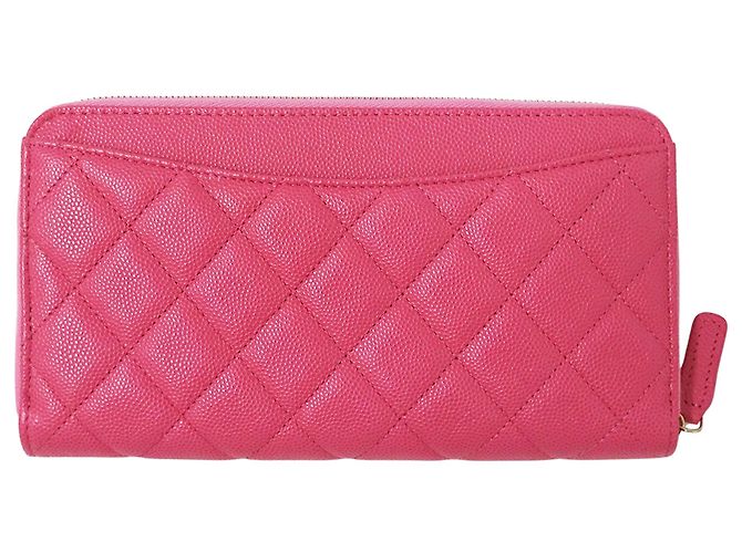 Chanel Matelassé Damen Langbrieftasche Pink - Ansicht 2