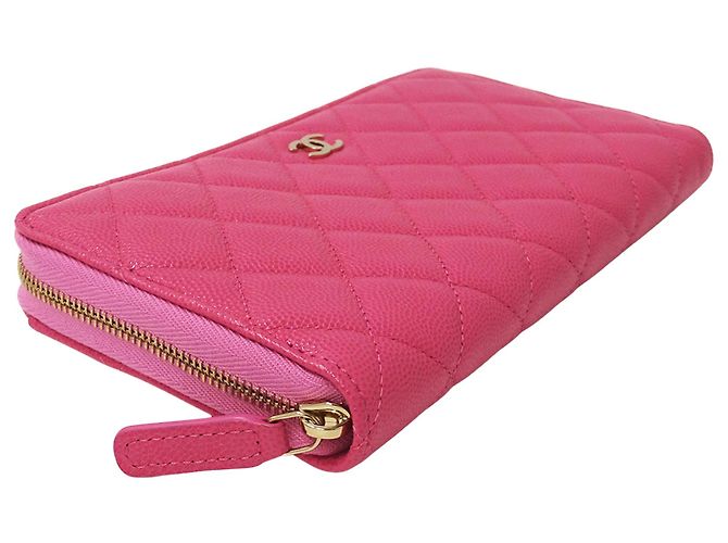 Chanel Matelassé Damen Langbrieftasche Pink - Ansicht 3