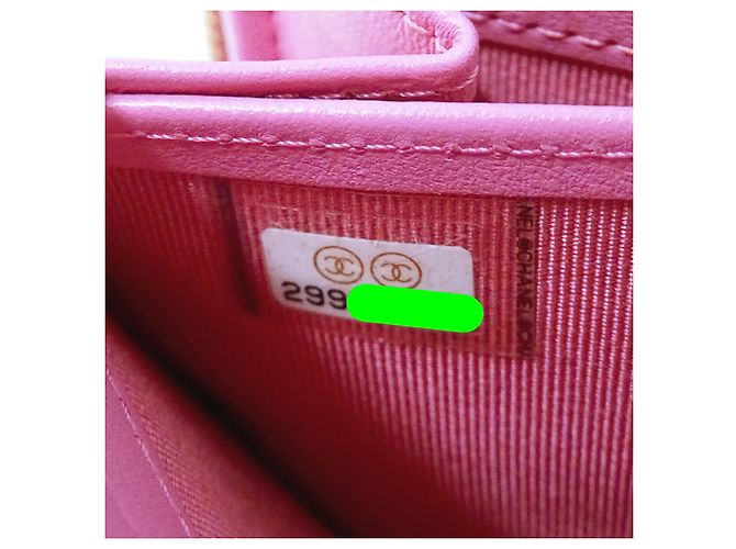 Chanel Matelassé Damen Langbrieftasche Pink - Ansicht 6