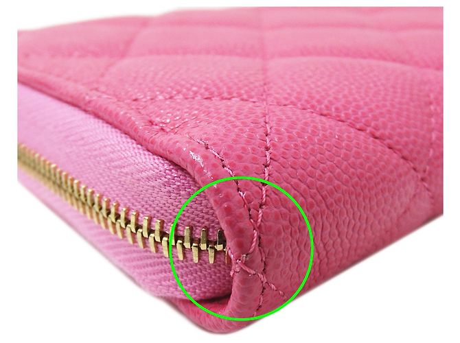Chanel Matelassé Damen Langbrieftasche Pink - Ansicht 9