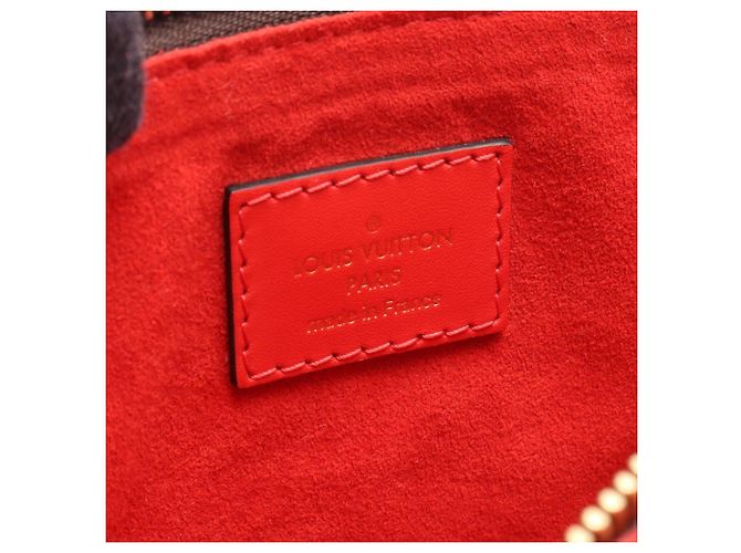 Louis Vuitton Flower Tote Bag Braun Rot Monogramm - Ansicht 4