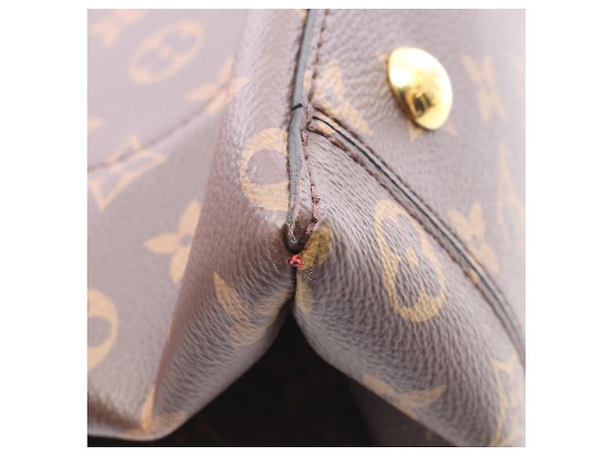 Louis Vuitton Flower Tote Bag Braun Rot Monogramm - Ansicht 7