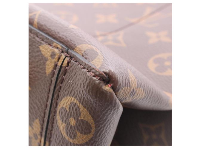 Louis Vuitton Flower Tote Bag Braun Rot Monogramm - Ansicht 8