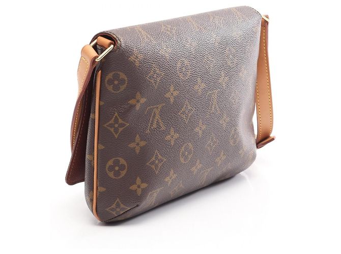 Borsa a tracolla Louis Vuitton Musette Tango Short Strap Monogram Marrone Monogramma - vista 2