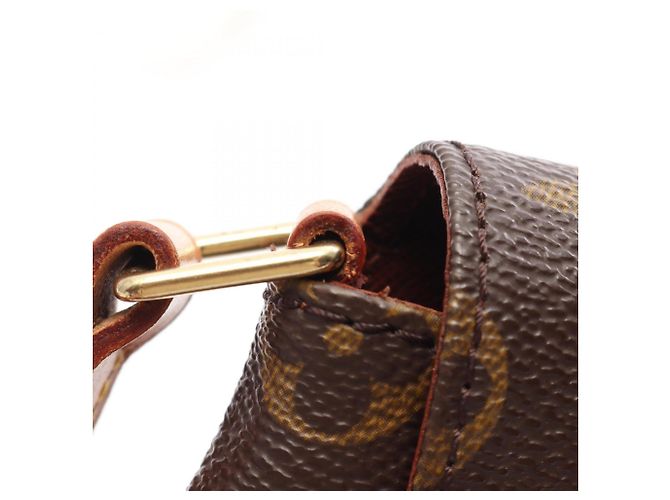 Borsa a tracolla Louis Vuitton Musette Tango Short Strap Monogram Marrone Monogramma - vista 8