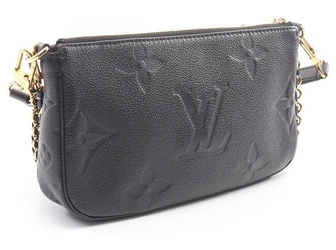 Borsa a mano Louis Vuitton Multi Pochette Accessoires Black Nero - vista 2