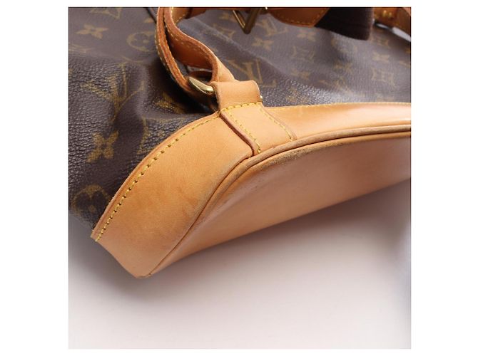 Zaino Louis Vuitton Montsouris GM Marrone Monogramma - vista 12