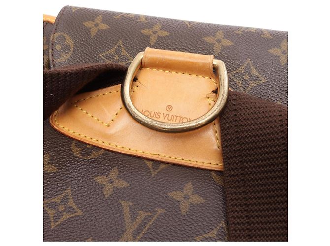 Zaino Louis Vuitton Montsouris GM Marrone Monogramma - vista 14