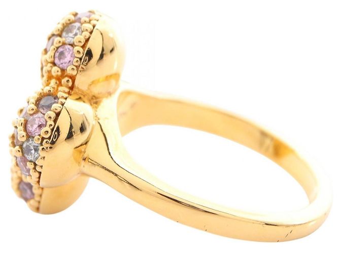 Anello Rotondo Louisa Louis Vuitton Rosa D'oro - vista 2
