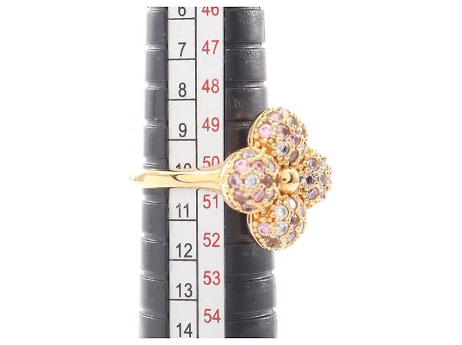 Anello Rotondo Louisa Louis Vuitton Rosa D'oro - vista 6