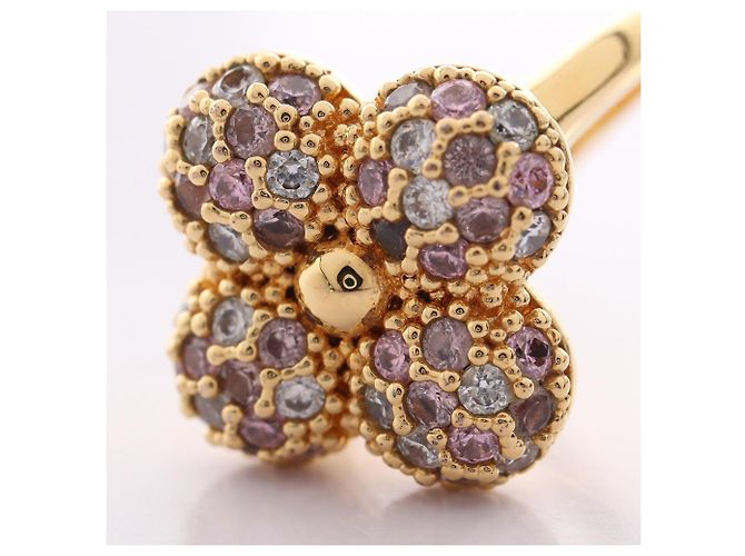 Anello Rotondo Louisa Louis Vuitton Rosa D'oro - vista 7