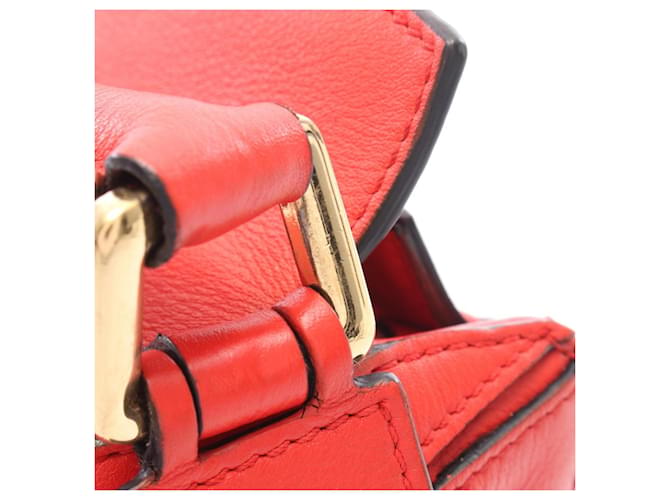 Borsa Puzzle Loewe Piccola Rosso - vista 7
