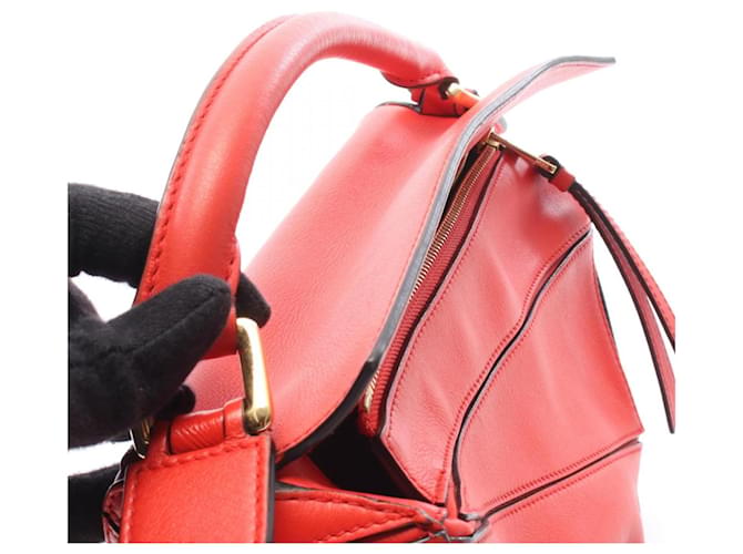 Borsa Puzzle Loewe Piccola Rosso - vista 8
