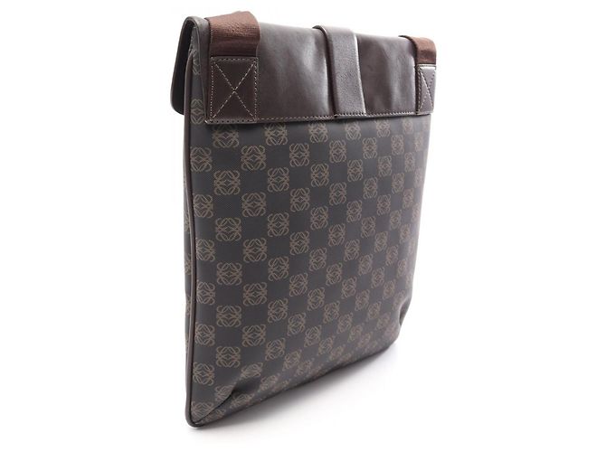 Borsa a tracolla Loewe Anagram Marrone Nero - vista 2