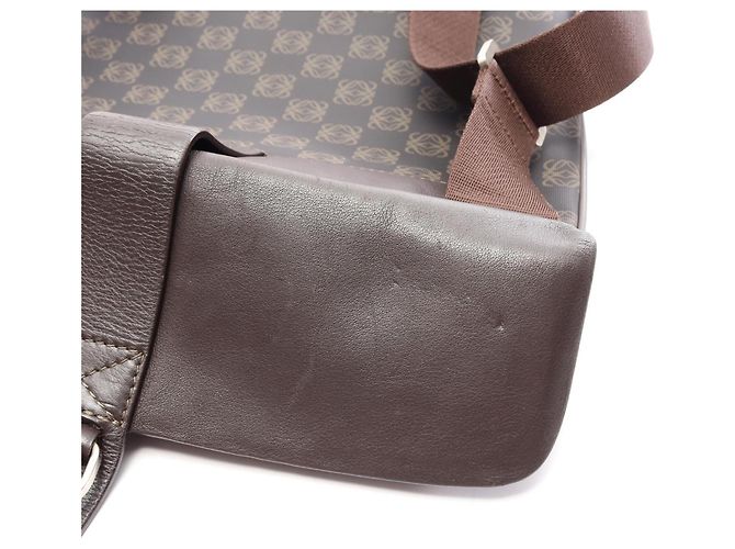 Borsa a tracolla Loewe Anagram Marrone Nero - vista 7
