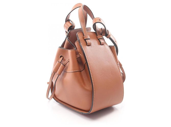 Bolso Loewe Hammock con cordón Mini Castaño - vista 2